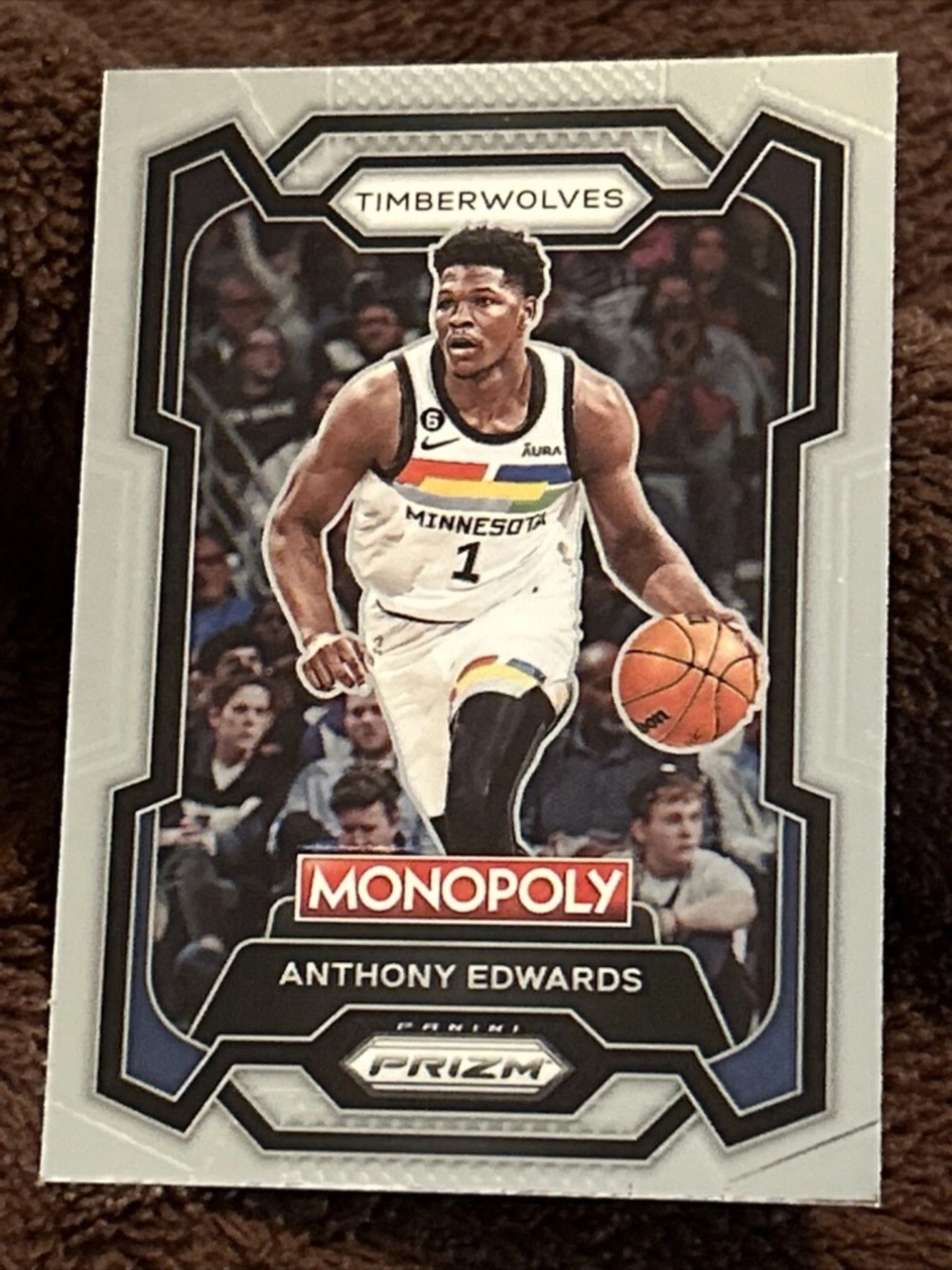 Anthony Edwards 2024 Panini Timberwolves NBA Basketball Card